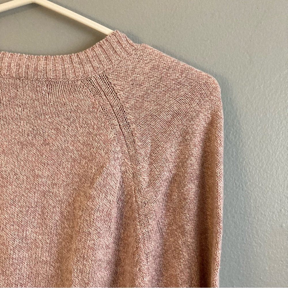 Banana republic pink knit sweater women’s size xl linen blend - Picture 5 of 5